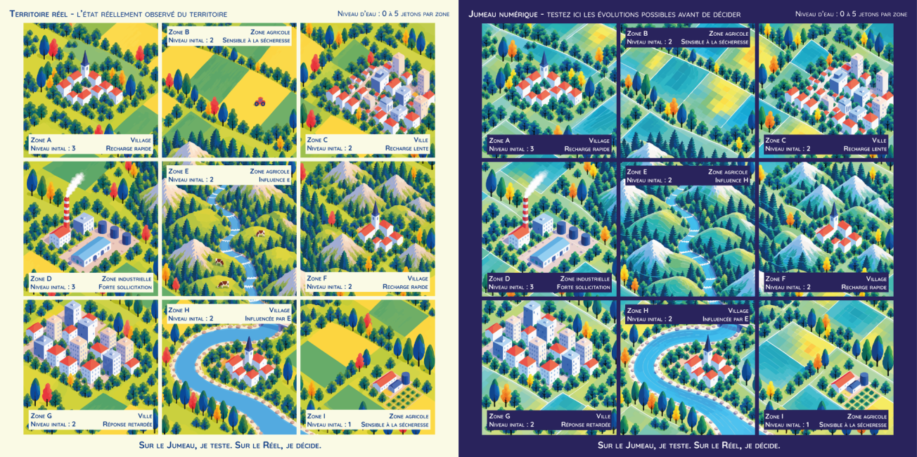 Les plateaux de Double Jeu
